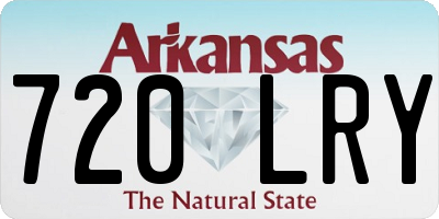 AR license plate 720LRY