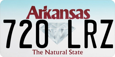 AR license plate 720LRZ