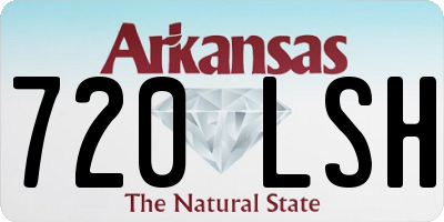 AR license plate 720LSH