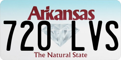 AR license plate 720LVS