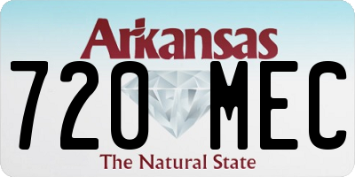 AR license plate 720MEC