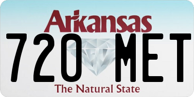 AR license plate 720MET