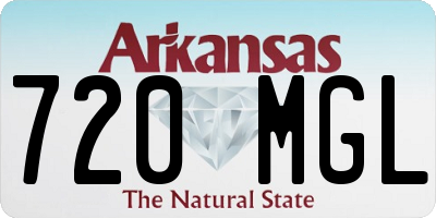 AR license plate 720MGL