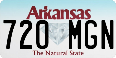 AR license plate 720MGN