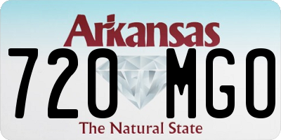 AR license plate 720MGO
