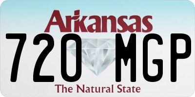 AR license plate 720MGP