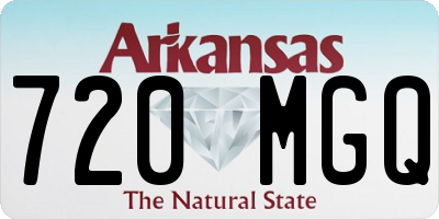 AR license plate 720MGQ