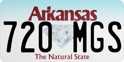 AR license plate 720MGS