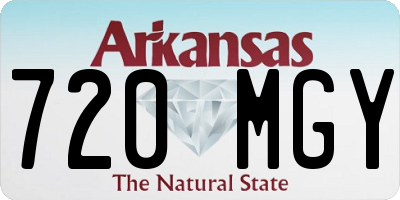 AR license plate 720MGY