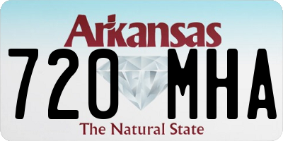 AR license plate 720MHA