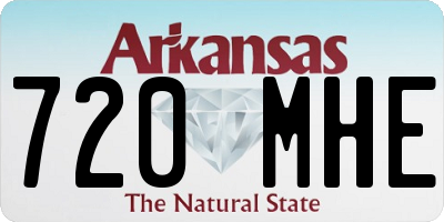 AR license plate 720MHE