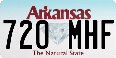 AR license plate 720MHF