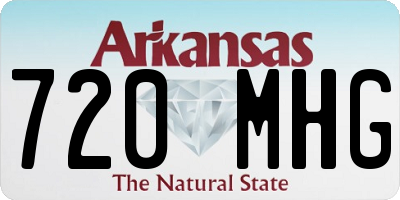 AR license plate 720MHG