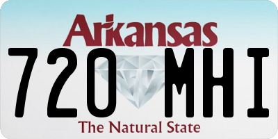 AR license plate 720MHI