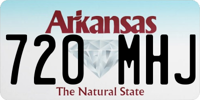 AR license plate 720MHJ