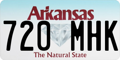 AR license plate 720MHK