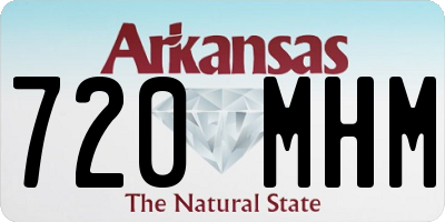 AR license plate 720MHM
