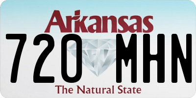 AR license plate 720MHN