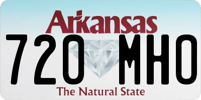 AR license plate 720MHO