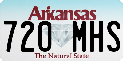 AR license plate 720MHS