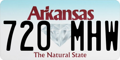 AR license plate 720MHW