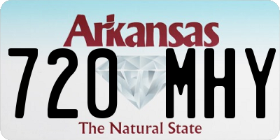 AR license plate 720MHY