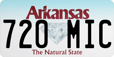AR license plate 720MIC