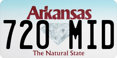 AR license plate 720MID