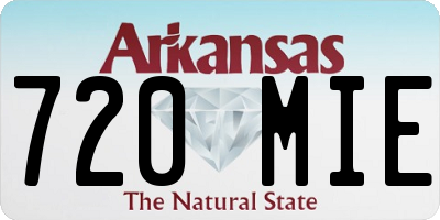 AR license plate 720MIE