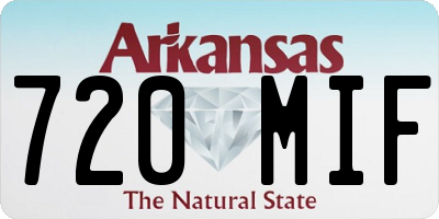 AR license plate 720MIF