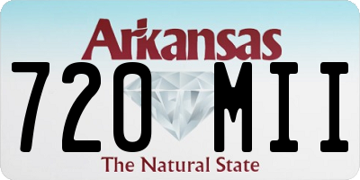 AR license plate 720MII