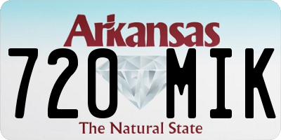 AR license plate 720MIK