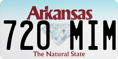 AR license plate 720MIM