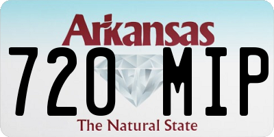 AR license plate 720MIP