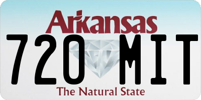AR license plate 720MIT
