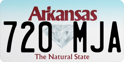 AR license plate 720MJA