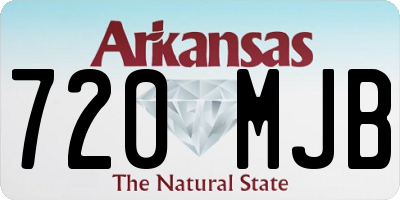 AR license plate 720MJB
