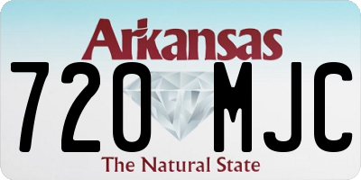 AR license plate 720MJC