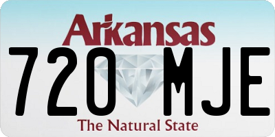 AR license plate 720MJE
