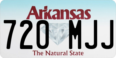 AR license plate 720MJJ