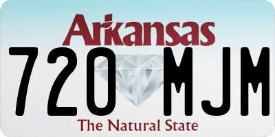 AR license plate 720MJM