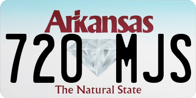AR license plate 720MJS