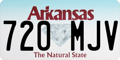 AR license plate 720MJV