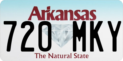 AR license plate 720MKY