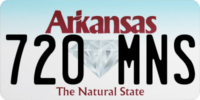 AR license plate 720MNS