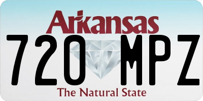 AR license plate 720MPZ