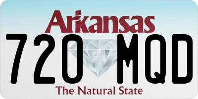 AR license plate 720MQD