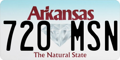 AR license plate 720MSN