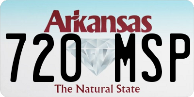 AR license plate 720MSP