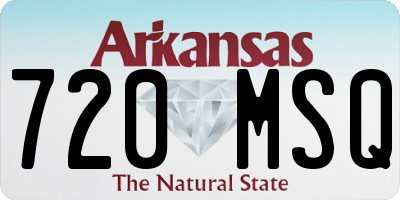 AR license plate 720MSQ